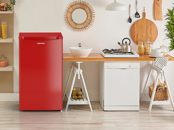 Upstreman 3.2 Cu.Ft Mini Fridge with Freezer, Single Door, Adjustable Thermostat, Refrigerator for Dorm, Office, Bedroom