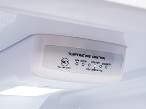 Upstreman 14.7 Cu.Ft. Double Door Fridge in White Steel with Large Capacity Top Freezer, Frost Free, Adjustable Thermostat Control, Fingerprint-resistant,Reversible Door Swing, ENERGY STAR