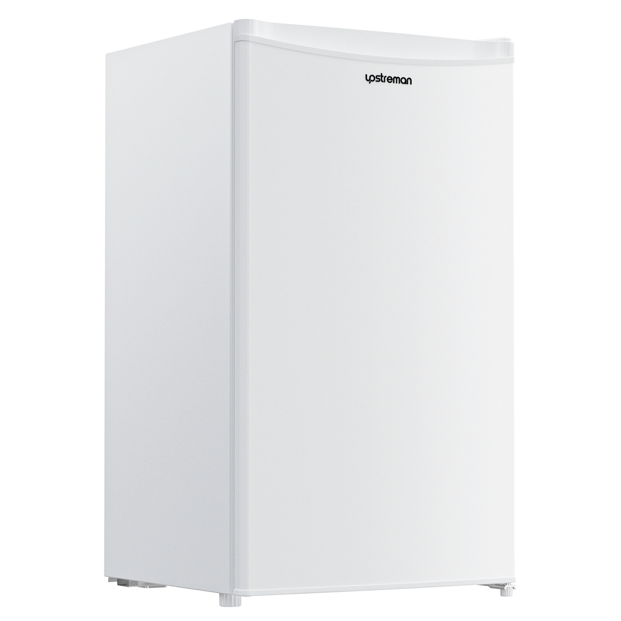 Upstreman 3.2 Cu.Ft Mini Fridge with Freezer, Single Door Mini Fridge, Adjustable Thermostat, Mini Refrigerator for Dorm, Office, Bedroom, White