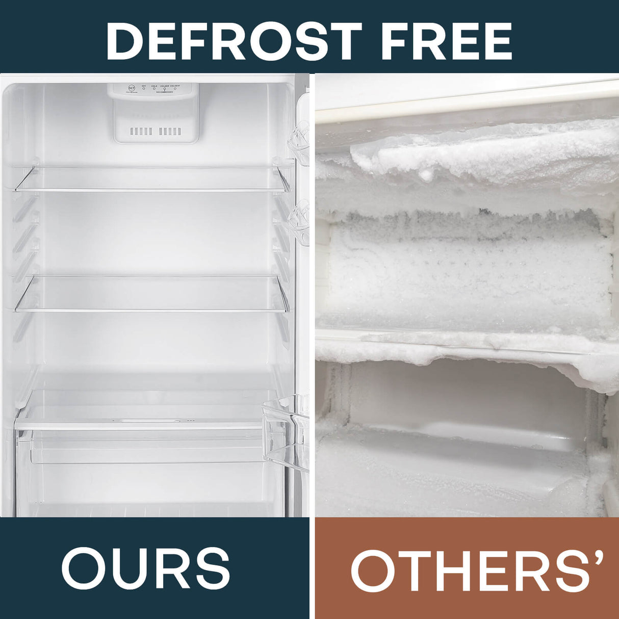 Upstreman 11.6 Cu.Ft. Double Door Fridge in Stainless Steel with Large Capacity Top Freezer, Auto Defrost, Adjustable Thermostat Control, Reversible Door Swing, ENERGY STAR