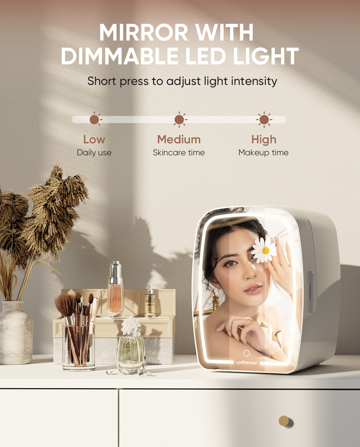 BR321A, 3.2 Cu.Ft. Mini Fridge and 6L Skincare Fridge in 1 Package