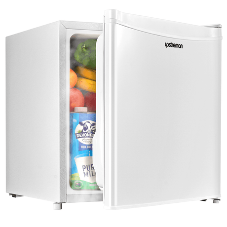 Upstreman Mini refrigerador de 3.2 pies cúbicos con congelador, puerta  individual, termostato ajustable, refrigerador para dormitorio, oficina, –  Yaxa Store