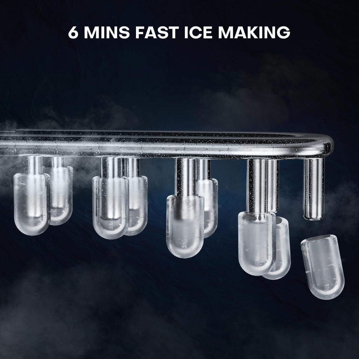 Countertop Ice Maker - Portable - Bullet Shaped Ice from Apollo Box