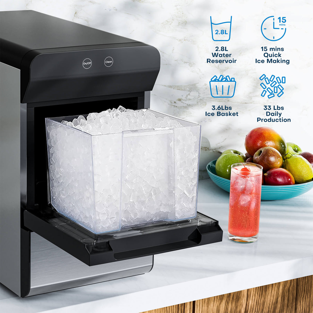 X90 Nugget Ice Maker Countertop