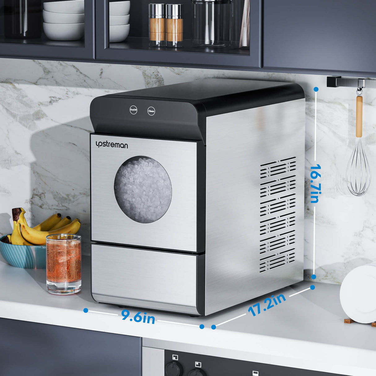 X90 Pro Nugget Ice Maker Countertop, Perfect for family use