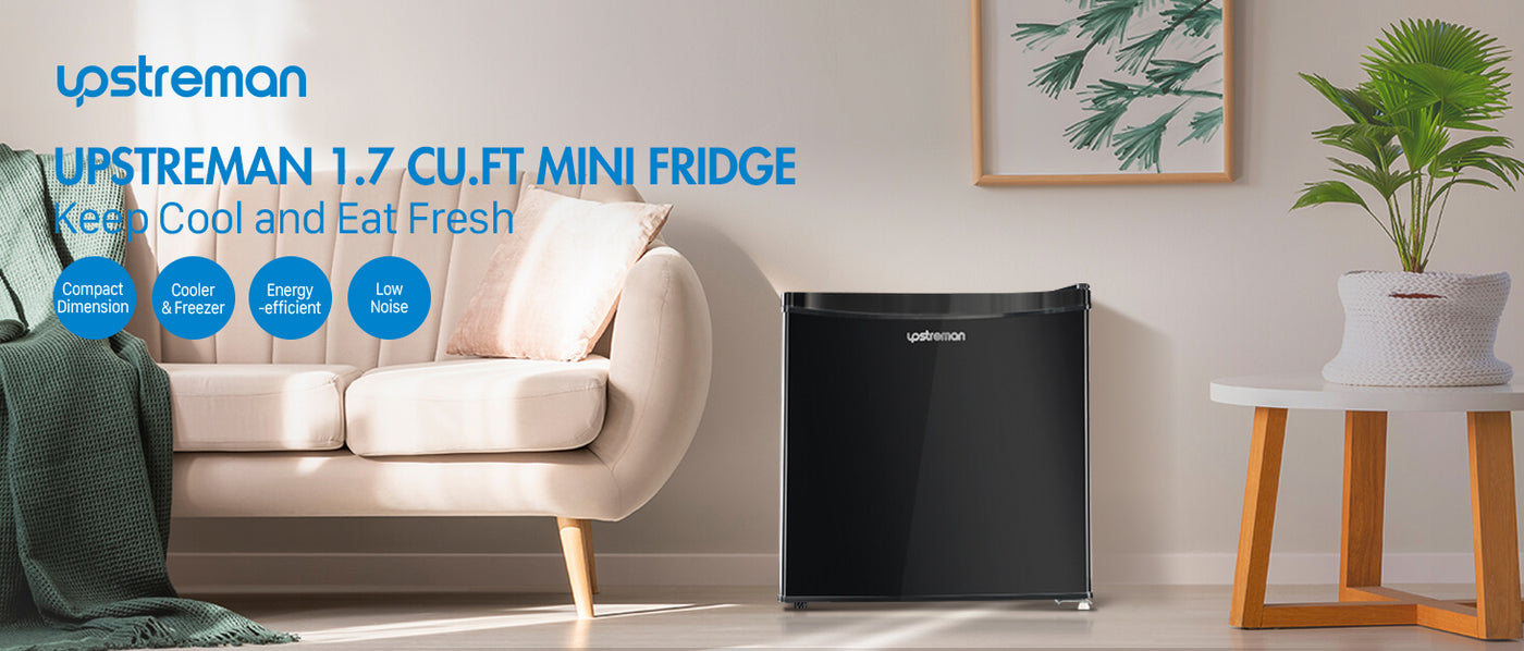 Upstreman 1.7 Cu.ft Single Door Mini Fridge