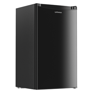 Upstreman 3.2 Cu.Ft Mini Fridge with Freezer, Single Door, Adjustable Thermostat, Refrigerator for Dorm, Office, Bedroom, Black