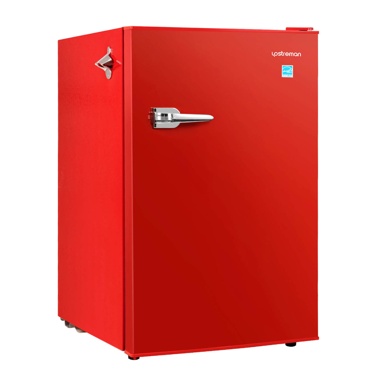 4.5 Cu.Ft Single Door Retro Mini Fridge, Red, 6 temperature settings –  Upstreman