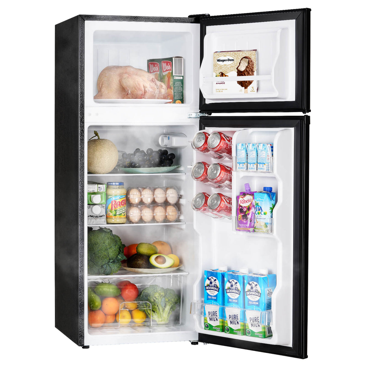 Upstreman 4.0 Cu.Ft Compact Refrigerator, Black-BR401