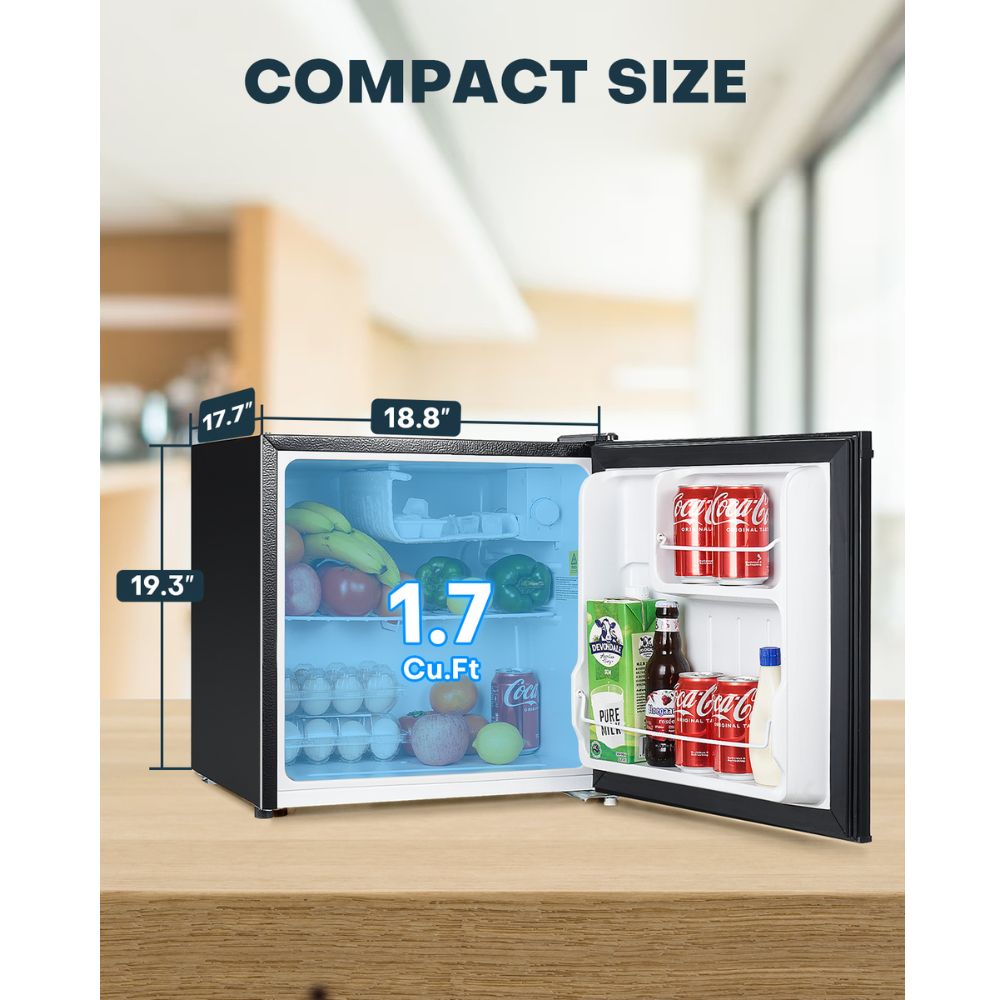 Single Door Mini Fridge Compact Refrigerator Home Office Dorm RV