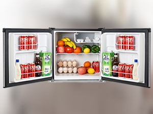 Upstreman 1.7 Cu.ft Single Door Mini Fridge, Stainless