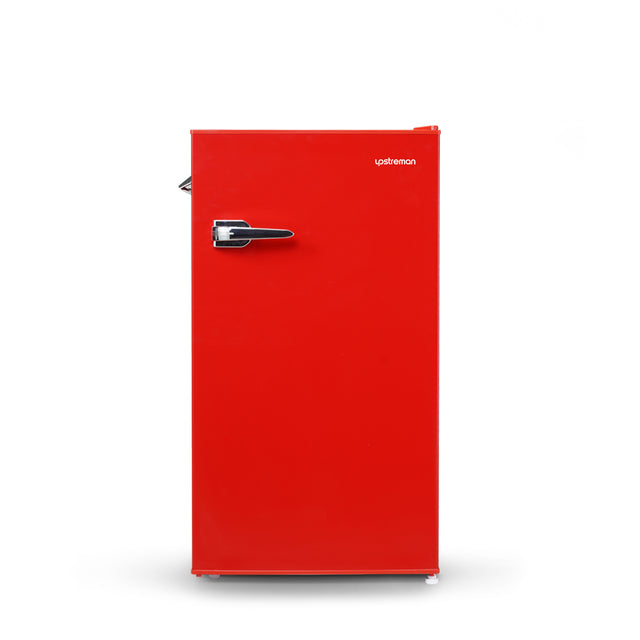 3.6 Cu.Ft Single Door Retro Mini Fridge, Red