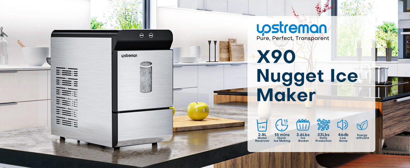 X90 Pro Nugget Ice Maker Countertop, Perfect for family use – Upstreman